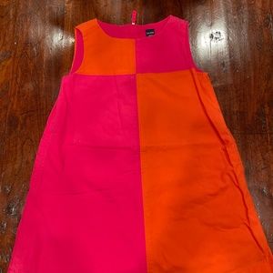 GAP Girls 3T Dress; COLOR-BLOCK -ORANGE/PINK